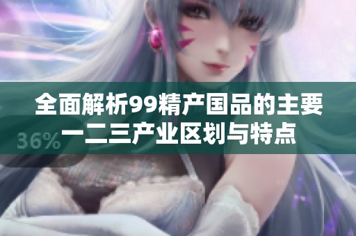 全面解析99精產(chǎn)國品的主要一二三產(chǎn)業(yè)區(qū)劃與特點(diǎn)