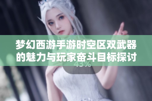 夢幻西游手游時空區(qū)雙武器的魅力與玩家奮斗目標探討