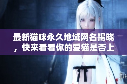 最新貓咪永久地域網(wǎng)名揭曉，快來看看你的愛貓是否上榜！