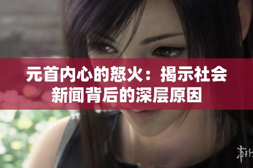 元首內(nèi)心的怒火：揭示社會(huì)新聞背后的深層原因