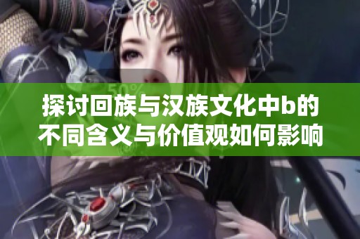 探討回族與漢族文化中b的不同含義與價值觀如何影響社會交融