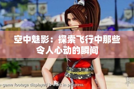 空中魅影：探索飛行中那些令人心動的瞬間