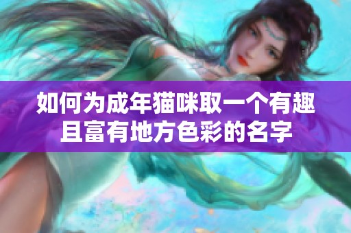 如何為成年貓咪取一個(gè)有趣且富有地方色彩的名字