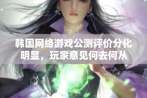 韓國網(wǎng)絡(luò)游戲公測評價(jià)分化明顯，玩家意見何去何從