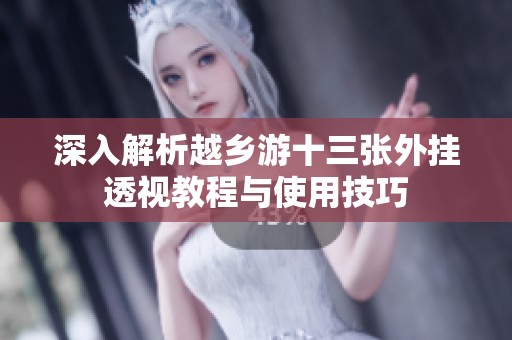 深入解析越鄉(xiāng)游十三張外掛透視教程與使用技巧