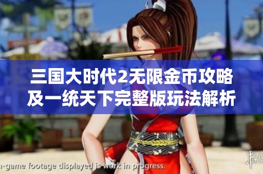三國(guó)大時(shí)代2無(wú)限金幣攻略及一統(tǒng)天下完整版玩法解析