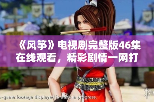 《風箏》電視劇完整版46集在線觀看，精彩劇情一網(wǎng)打盡
