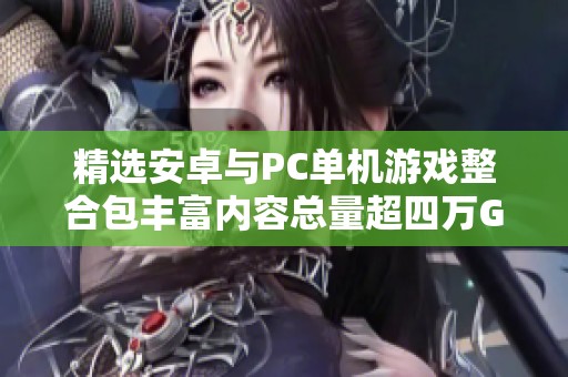 精選安卓與PC單機(jī)游戲整合包豐富內(nèi)容總量超四萬(wàn)G