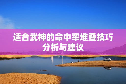 適合武神的命中率堆疊技巧分析與建議