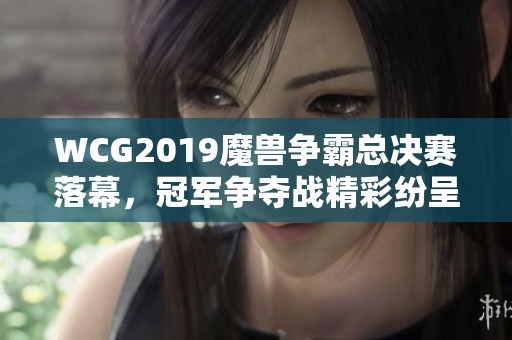 WCG2019魔獸爭(zhēng)霸總決賽落幕，冠軍爭(zhēng)奪戰(zhàn)精彩紛呈