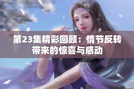 第23集精彩回顧：情節(jié)反轉(zhuǎn)帶來的驚喜與感動