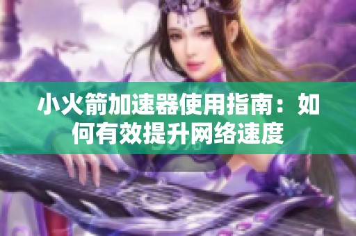 小火箭加速器使用指南：如何有效提升網(wǎng)絡(luò)速度