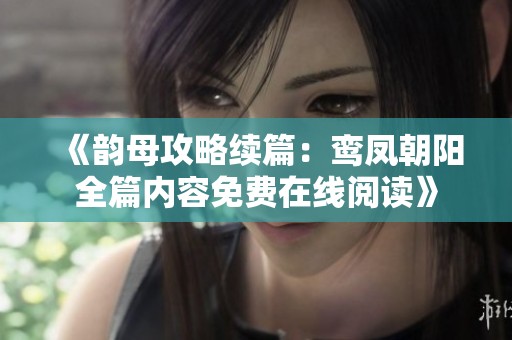 《韻母攻略續(xù)篇：鸞鳳朝陽全篇內容免費在線閱讀》