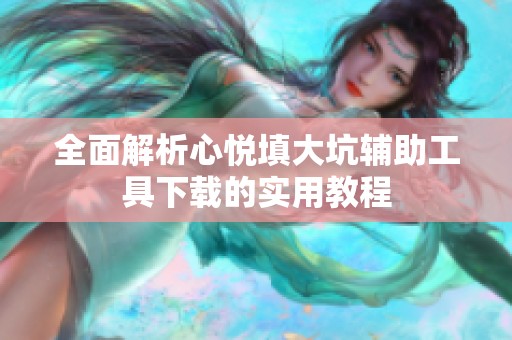 全面解析心悅填大坑輔助工具下載的實用教程