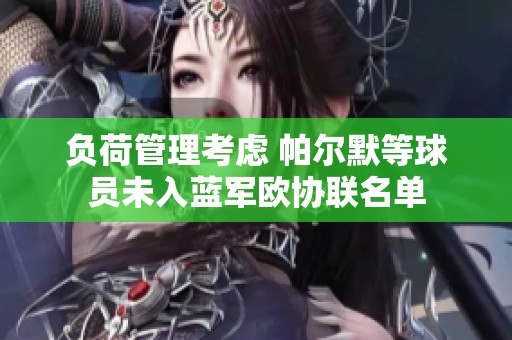 負(fù)荷管理考慮 帕爾默等球員未入藍(lán)軍歐協(xié)聯(lián)名單