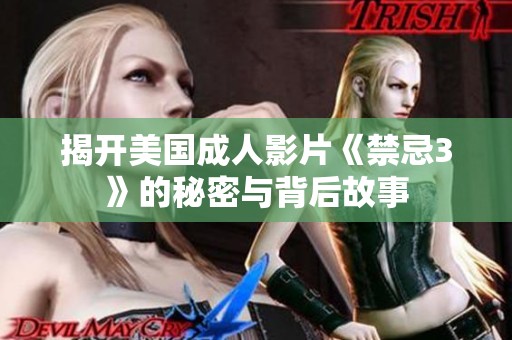 揭開美國成人影片《禁忌3》的秘密與背后故事