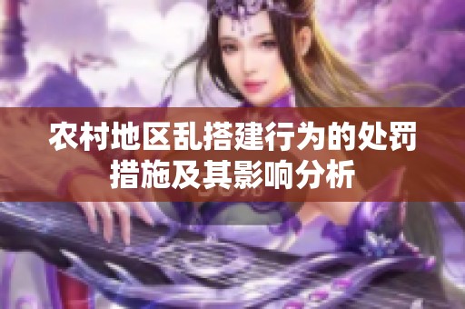 農(nóng)村地區(qū)亂搭建行為的處罰措施及其影響分析