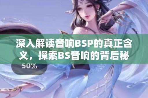 深入解讀音響B(tài)SP的真正含義，探索BS音響的背后秘密