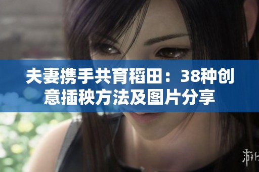 夫妻攜手共育稻田：38種創(chuàng)意插秧方法及圖片分享
