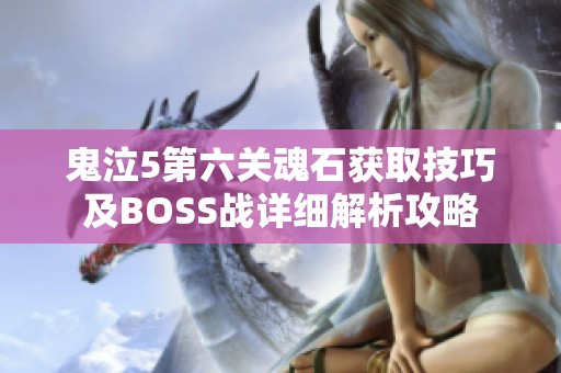 鬼泣5第六關(guān)魂石獲取技巧及BOSS戰(zhàn)詳細解析攻略